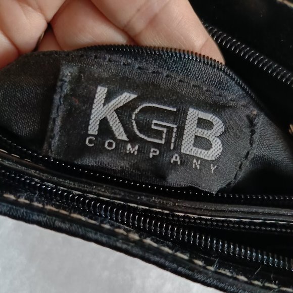 Y2K *KGB Company Hardware Canvas black purse shoulder retro bag - Picture 9 of 10